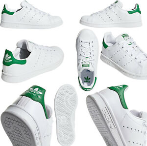 Adidas Stan Smith Unisex Sneaker Turnschuhe Weiß Grün Gr.44 Neu..,,