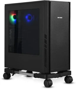 Computer Tower Stand, Adjustable Mobile CPU Stand with Rolling Caster Wheels, Pr - Picture 1 of 6