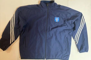 Vntg Adidas 2004 Olympic Wind Jacket Athens Mens Full Zip Jacket Blue XL - Picture 1 of 12