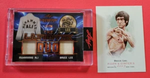 CARTOLINA RELIQUIA INDOSSATA BRUCE LEE #13/20 Muhammad Ali & 2007 TOPPS ALLEN & GINTER RC CARD - Foto 1 di 6