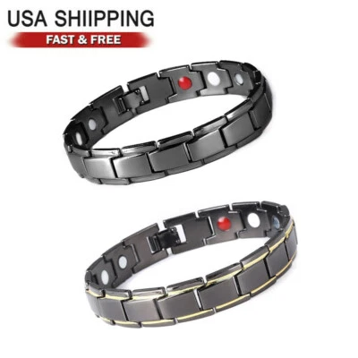 Pulsera magnética de cobre para hombres terapia curativa terapéutica energética artritis mujeres Foto 1 de 4