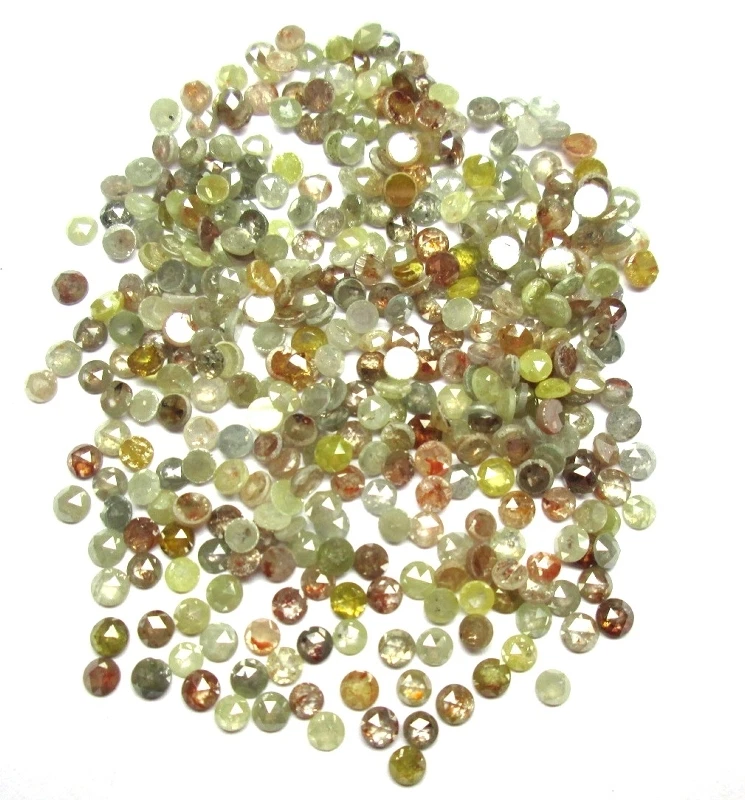 3.00 mm size Natural Real Multi Color Rose Cut Loose Diamond 1 piece from lot - Image 1 of 1