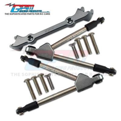 GPM Alloy Front Tie Rods & Stabilizer For C Hub For TRAXXA 1/10 Rustler 4X4 VXL - Image 1 of 4
