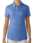 NWT Adidas Ladies Large Blue Golf Peformance Polo Shirt AE8959 w logo on sleeve