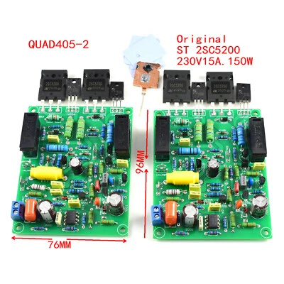 JOLOOYO 1 par montado QUAD405 -2 ONSEMI TL071 JFET canal estéreo placa terminada