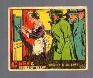 1936 G-Men and Heroes of the Law - Card # 58 - Gum, Inc.