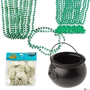 Botín de Oro Duende Favores de San Patricio 181 piezas Paquete de Decoración, Verde - Imagen 1 de 5