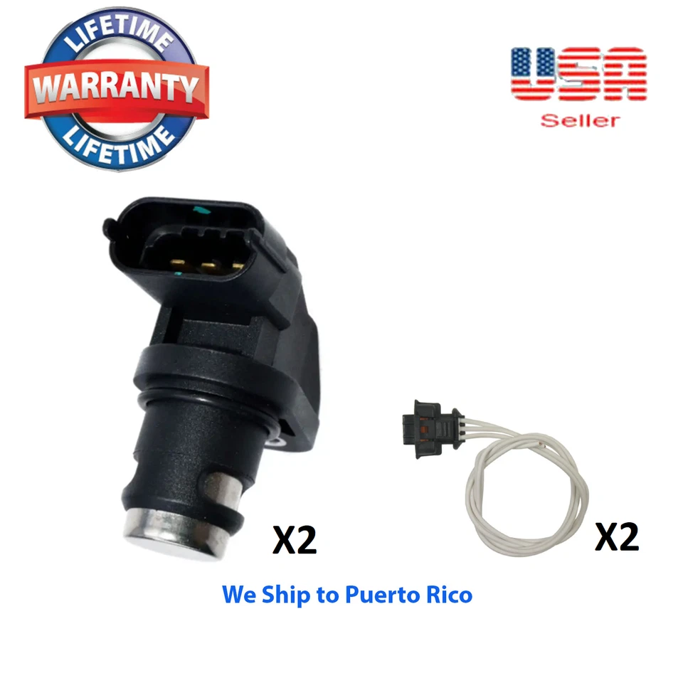 Juego de 2 sensores de posición del árbol de levas CMP + conector apto para Porsche 911 Porsche Boxster Foto 1 de 3