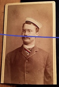 Burschenschaft Germania Jena - Adolf ? Kirchberg / koloriert / CDV Studentika - Bild 1 von 2