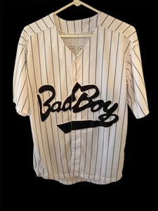 Bad Boy Entertainment Biggie 10 Hip Hop Baseball Jersey Shirt Size S 20 Years - Picture 1 of 3