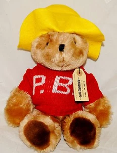 PADDINGTON OSO Peluche JUGUETE EDEN 1981 Rojo PB Suéter Etiqueta Colgante COMO NUEVO Inglaterra - Imagen 1 de 7