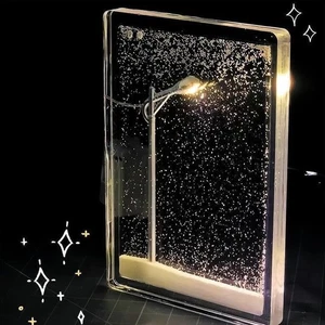 Śnieżna lampka nocna Śnieg Sceneria Małe światło uliczne Ręcznie robione DIY Prezent urodzinowy DE - Zdjęcie 1 z 11