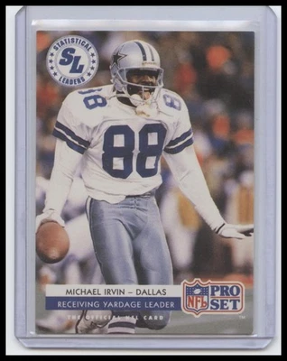 1992 Pro Set FACT Mobil #10 Michael Irvin - Image 1 of 2