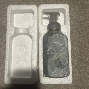 NEW Bath Body Works GREEN Marble STONE Refillable SOAP DISPENSER Foaming - Picture 1 of 1