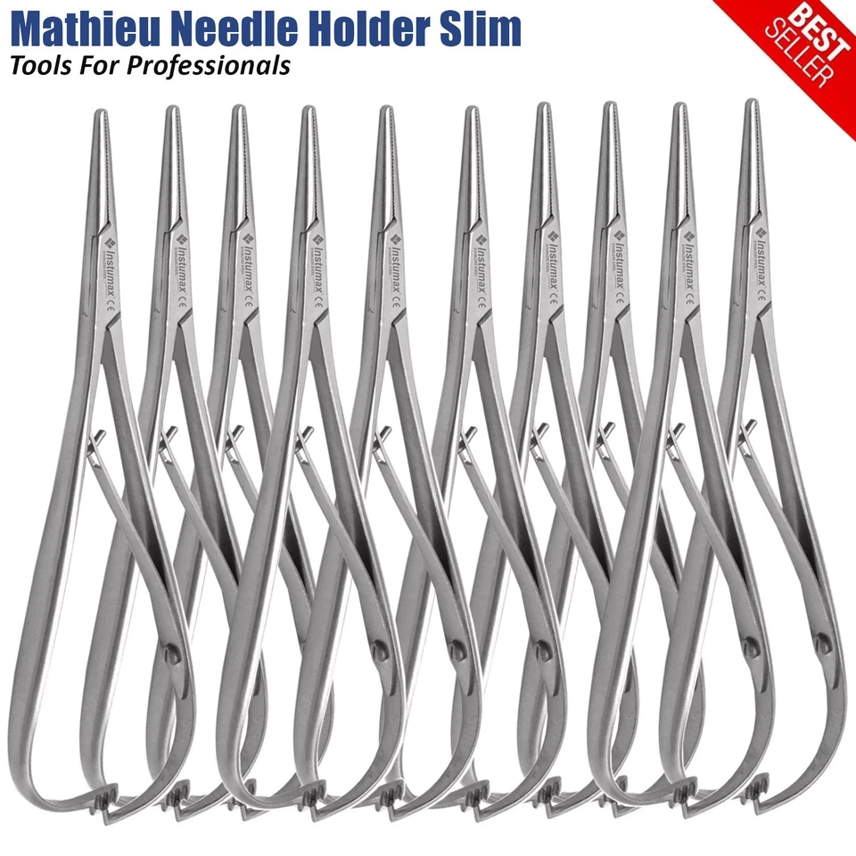 Alicate elástico de colocación de ligadura Mathieu de punta estrecha delgado 5,5" Alicate ortopédico alemán G Foto 1 de 1