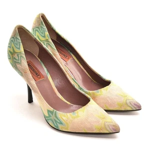 Ladies Missoni Abstract Print Stiletto Pumps 36.5 / 6.5 Fabric Heels Shoes Italy - Picture 1 of 7