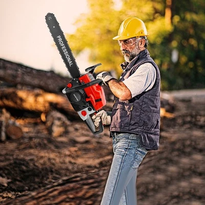 58cc 2-Stroke Gasoline Chainsaw Handheld 2kw Petrol Chainsaw Single Cylinder NEW - Image 1 of 4