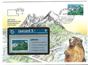 Telefonkartenbrief Switzerland Gotthard 1993 - Picture 1 of 1