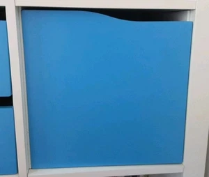 Kallax Ikea Einsatz mit Tür dunkelgrau 33x33 # Möbel Regale Aufbewahrung  - Bild 1 von 3
