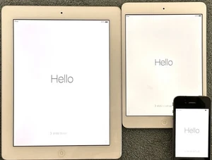 APPLE iPhone & iPad PACK - 1 x iPhone 4 - 1 x iPad Gen 2 - 1 x Mini iPad Gen 1 - Picture 1 of 9
