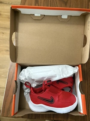 Nike Flex Runner 3 (TD) Red/Black Toddler Boy's Slip On Shoes-Size 7C NWB FN1478 - Image 1 of 3