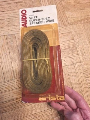 Винтажный провод динамика Arista 50 футов ~ 18-5680 ~ новый в упаковке ~ AWG-18 - Изображение 1 из 4