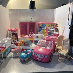 VTG-Current BARBIE Closet/Fashion Doll Case/Boat/Car/Playset Pieces + MORE Lot - Bild 1 von 24