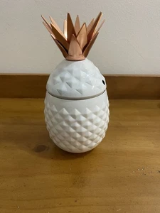 Farmhouse Collection 7-3/4" Ananas Süßigkeiten, Keks Vorratsdose mit Deckel. EUC - Bild 1 von 5