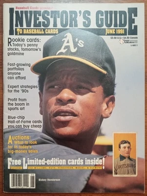 June 1991 BB Cards Presents Investor's Guide Magazine- Uncut Panels Incl Clemens - Image 1 of 4
