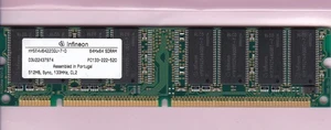 512MB 1x512MB PC-133 HYS64V64220GU-7-D PC133 Infineon CL2 SDRAM Memory Stick PT - Picture 1 of 2