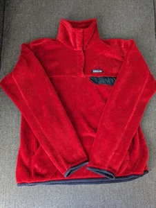 Sudadera Patagonia Mujer Roja Talla Grande Re-Herramienta Pullover a Presión Poliéster - Imagen 1 de 9