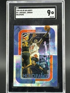 1999 Upper Deck Holo GrFX Michael Jordan Holofame #HF-1 SGC 9 Chicago Bulls - Picture 1 of 2