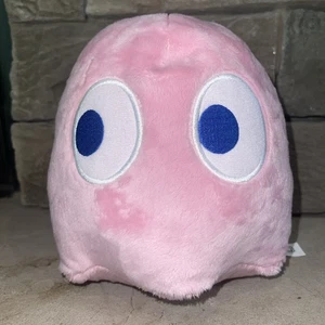 Ms. Pac-Man Pink Ghost PINKIE Pinky Soft Stuffed Plush  Bandai Namco 7” Official - Picture 1 of 9