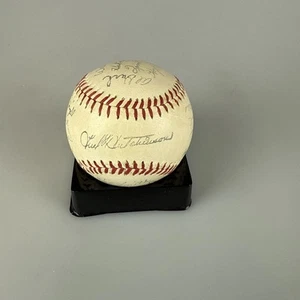 MLB 1950’s ST. LOUIS CARDINALS TEAM AUTO STAMPED AUTOGRAPHED BASEBALL - Picture 1 of 6
