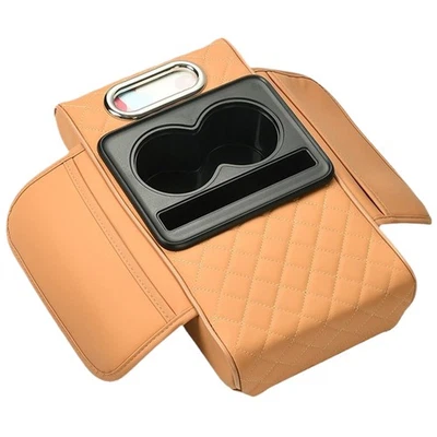 Almohadilla para consola central reposabrazos coche taza y soporte para teléfono cubierta multifuncional  Foto 1 de 4
