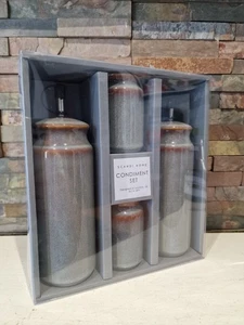 Scandi Home Gewürzset - Grau Keramik Geschenkset - NEU. - Bild 1 von 3