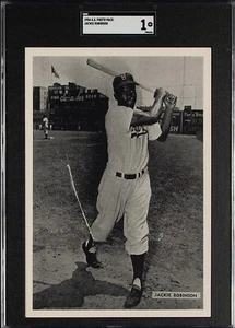1954 ALL-STAR PHOTO PACK JACKIE ROBINSON VINTAGE BROOKLYN DODGERS SGC 1 - Picture 1 of 2