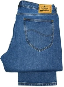 Lee jeans mens West straight fit 'Mid Blue' FACTORY SECONDS L13 - Picture 1 of 9