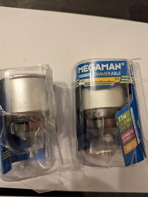 Megaman BR1411D GU1011W Gu10 3000k Globe set of 2 New Damaged package - Image 1 of 4