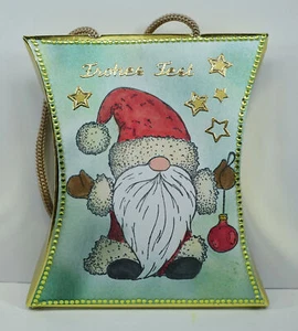 Hecho a mano, caja de regalo, Navidad, muñeco, dinero, cupón - Imagen 1 de 2