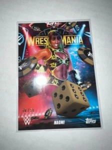 2025 Topps WWE World Wrestlemania 41 Exclusive Gold Naomi 10/50 /50 - Picture 1 of 1