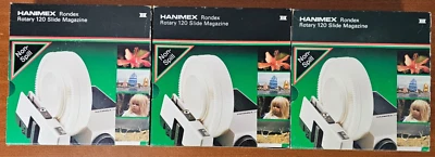 Juego de 3 cargador Hanimex Rondex Rotary 120 Slide en caja original Foto 1 de 4