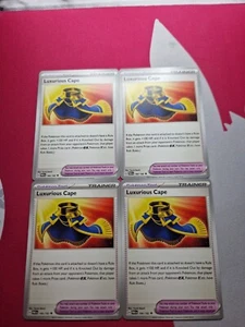 Pokémon Luxurious Cape 166/182 Uncommon Regular Card X4 Paradox Rift - Picture 1 of 1