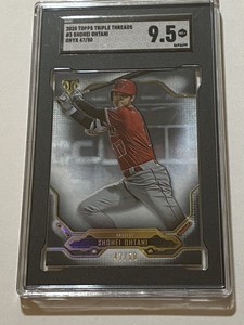 2020 topps triple threads shohei ohtani Onyx /50 SGC 9.5