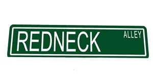 Letrero de calle de metal personalizado ""Redneck Alley"" 6""x24"" hombre cueva 410043 - Imagen 1 de 1