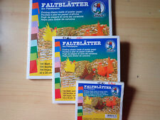 Faltblätter aus Plakatkarton - 100 Blatt sortiert in 10 Farben - uni - 65g/m²