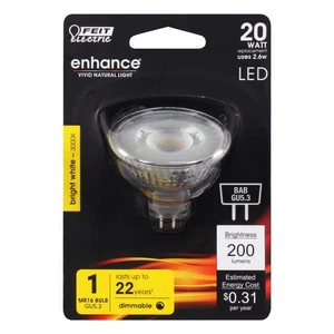 Feit Electric BPBAB/930CA 12V 2.6W 3000K 200 Lumens Dimmable LED Light Bulb - Picture 1 of 1