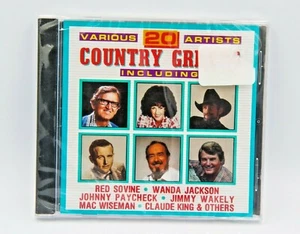 20 Country Greats Various Artists Music CD New in Wrapper Johnny Paycheck More - Foto 1 di 3