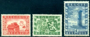 Bélgica 1950 escudo de armas británico/belga, tanques Hertain, Memorial, Segunda Guerra Mundial, Mi.863, Estampillada sin montar o nunca montada - Imagen 1 de 1