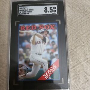 2023 Topps Series 1 Wade Boggs 1988 #T88-84 Boston Red Sox 33/299 black 